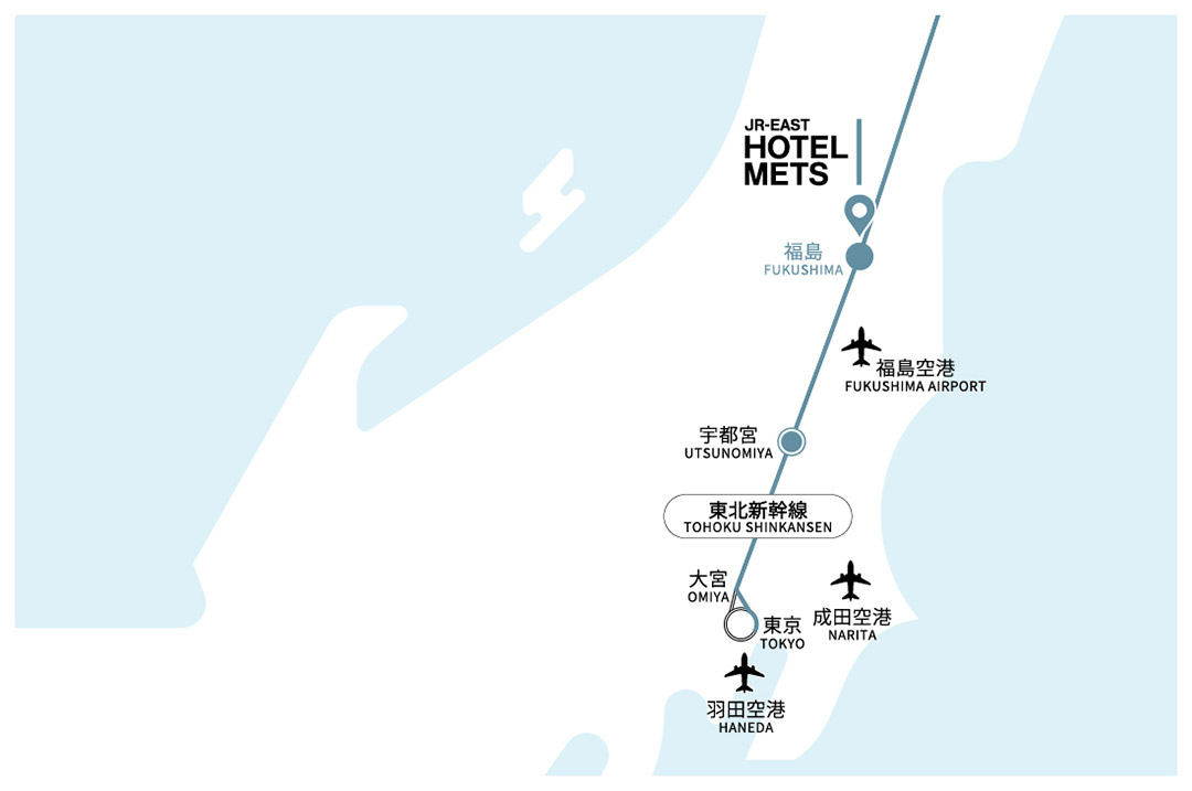 電車でお越しの場合