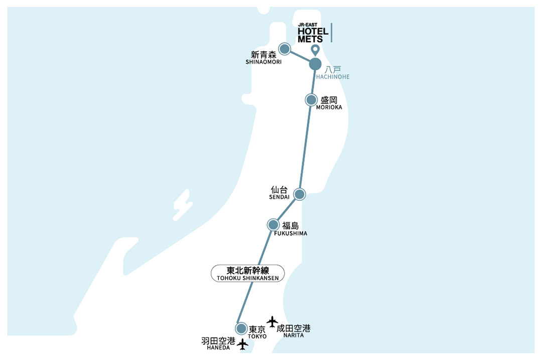 電車でお越しの場合