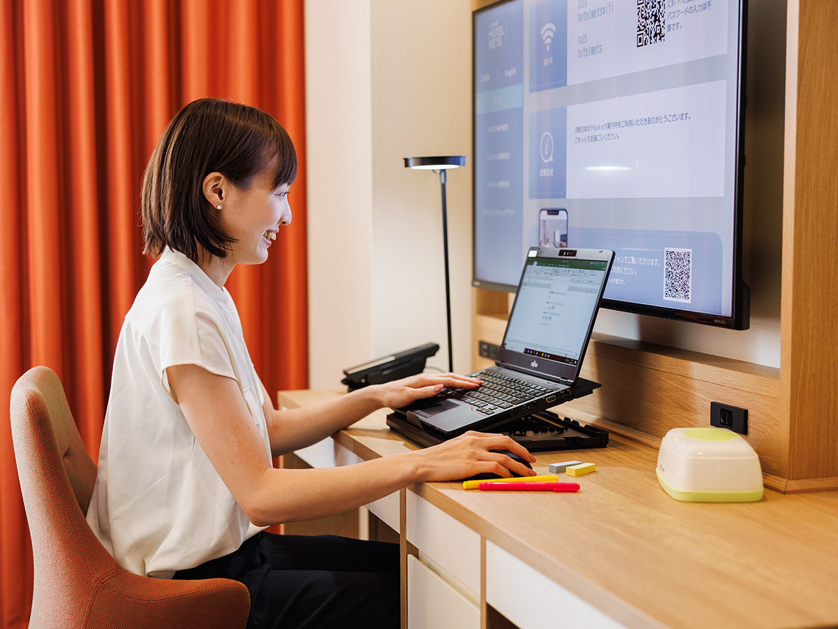 ビジネス出張にも最適な客室