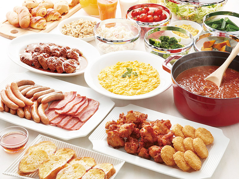 뷔페와 카페 중에서 선택할 수 있는 조식