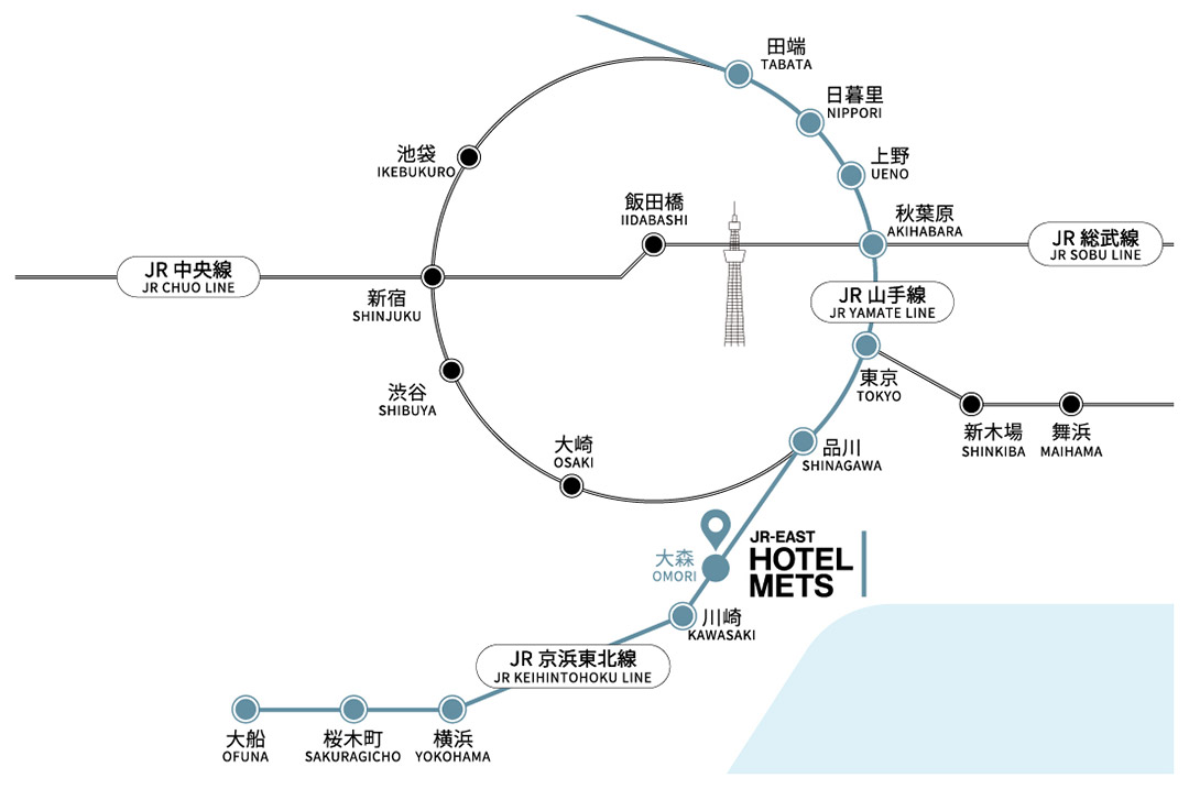 電車でお越しの場合