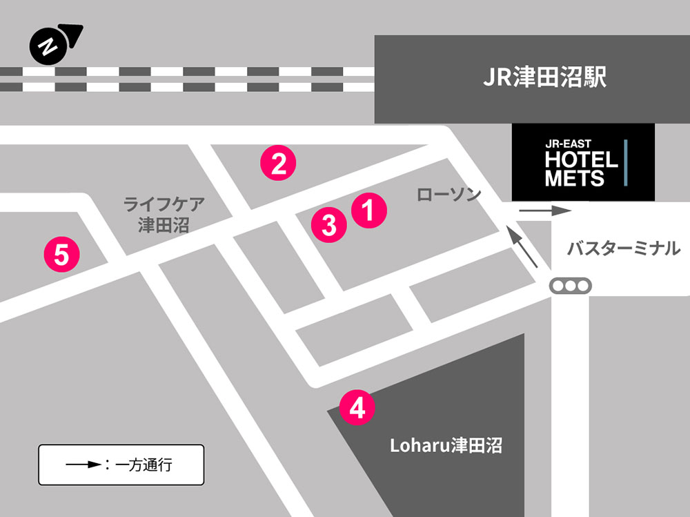 提携駐車場までのルート