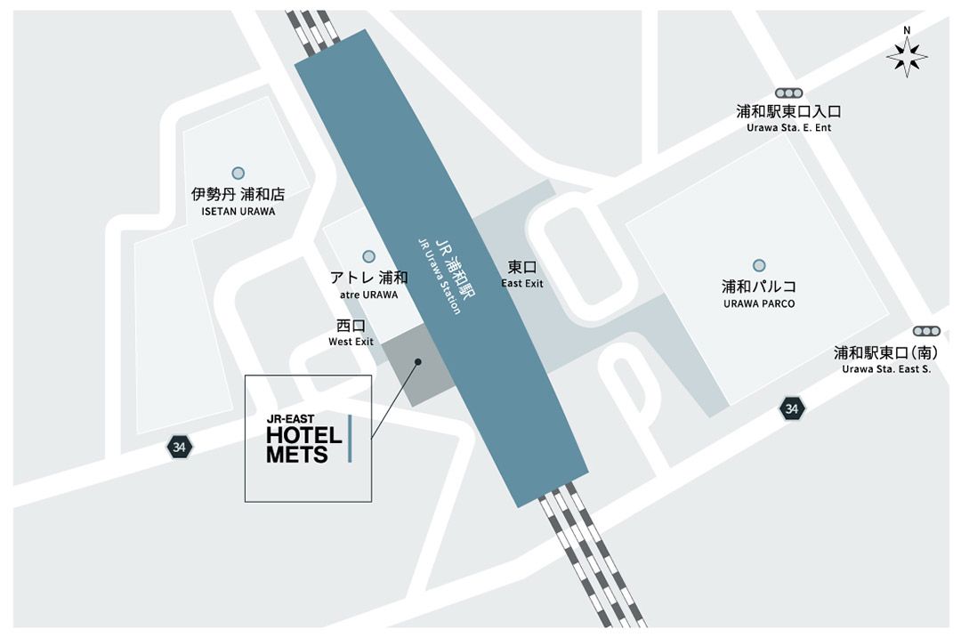 Access from JR URAWA Station
